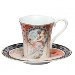 Tasse à café la peinture Alphonse Mucha