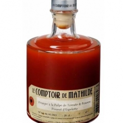 Vinaigre à la pulpe de Tomate et Piment d'espelète : Comptoir de Mathilde