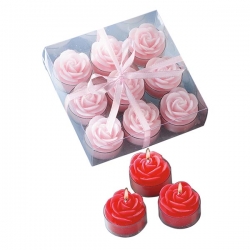 Bougies en forme de rose